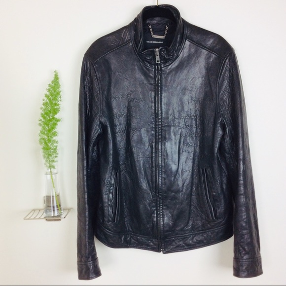 Club Monaco Other - Club Monaco Men’s Authentic Leather Biker Jacket